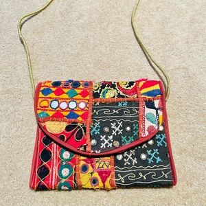 Handcrafted envelope clutch bag